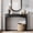 Black, variant on Fnova 40" Narrow Hollow-Out Console Table for Entryway, Farmhouse Wooden Sofa Console Behind Couch for Foyer, Living Room, Brown