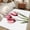 Pink, variant on Pink Tulips Area Rug 3x5 FT, Non Slip Entryway Bedside Carpet, Green Leaf Country Flower White Botanical Washable Soft Floor Carpet Indoor Mat Non-Shedding Throw Rugs for Dorm Kitchen Home Office