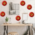 thumbnail image 4 of Gmogad Outdoor Iron Daisy Wall Hanging Decor, Colorful 3.5-Inch Metal Flower Garden Decor for Fence and Patio, Creative Balcony Wall Art for Indoor and Outdoor Home Decoration, 4 of 6