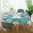 thumbnail image 3 of Yayeee Tablecloths 54" x 72" Rectangle Wrinkle Resistant Party Table Cover, Cartoon Easter Bunny, 3 of 8