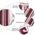 thumbnail image 6 of Rose Red Purple Stripes Waterproof Fabric Shower Curtain,Farmhouse Colorful Abstract Lines Waterproof Fabric Shower Curtain for Bathroom Bathtubs Shower Curtains with 12 Hooks Extra Long 72x96, 6 of 8
