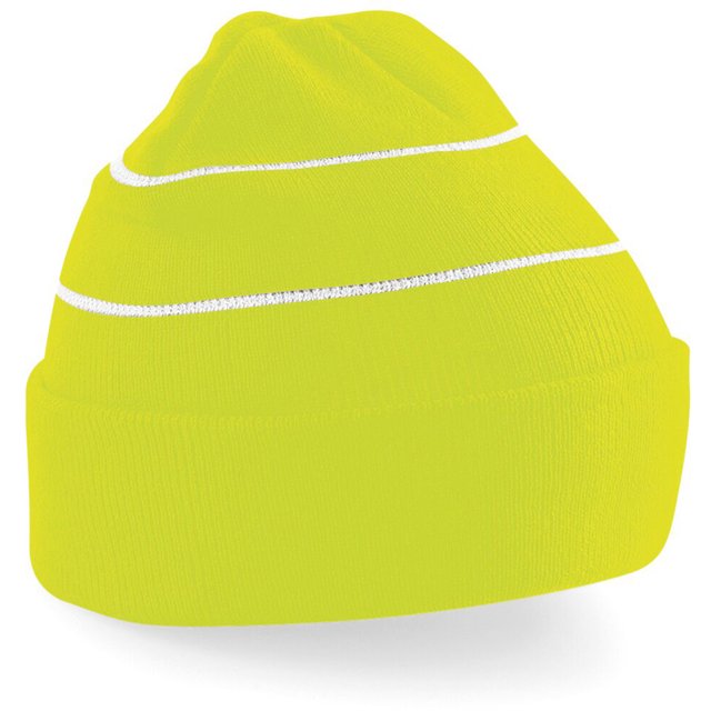 Beechfield - Gorro de invierno de punto de alta visibilidad Modelo Enhanced-viz (Amarillo (fluorescente))