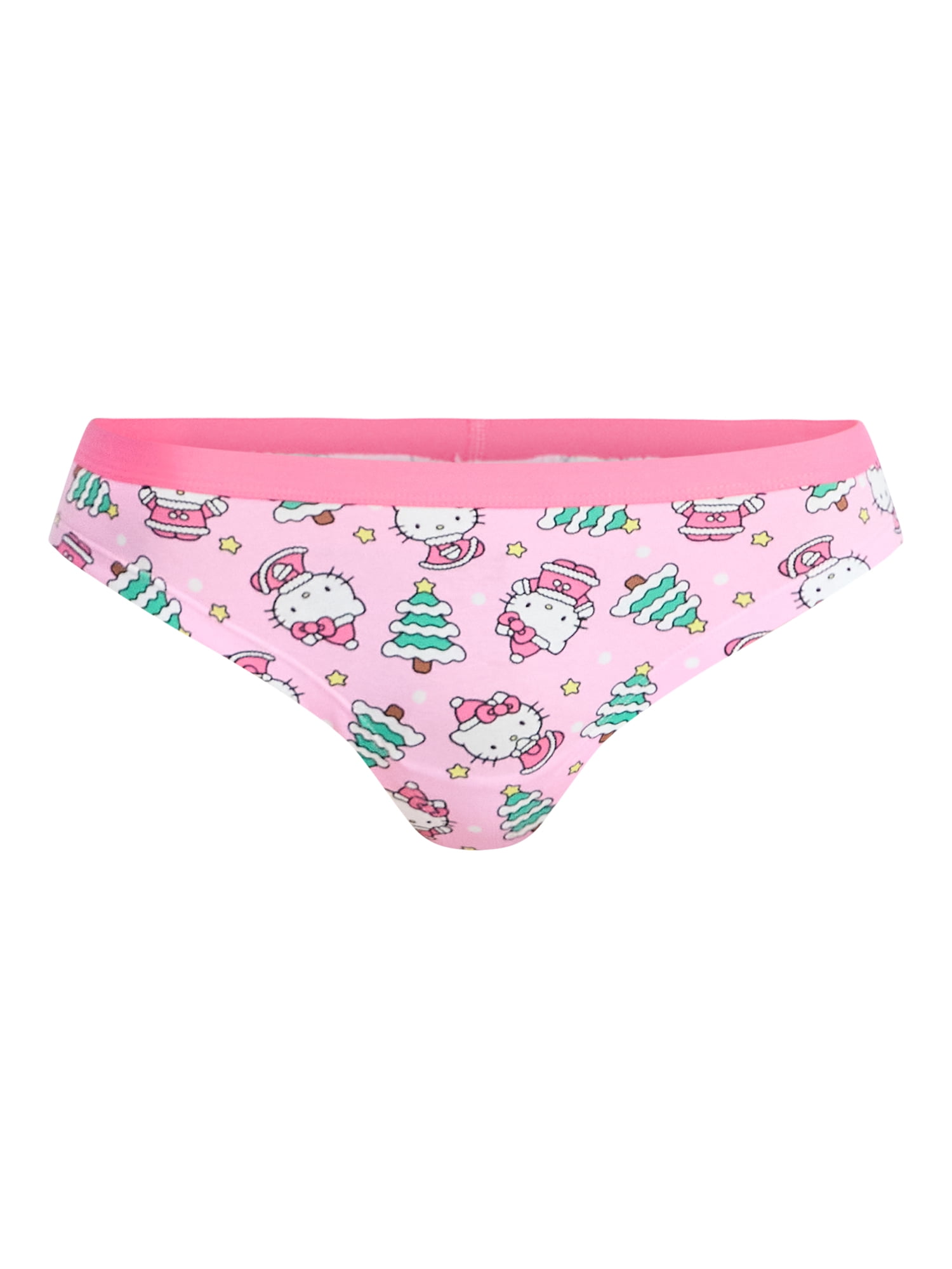 Hello Kitty Women's Christmas Cheeky Panties, 3-Pack, Sizes S-XXL