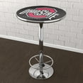 thumbnail image 4 of Ohio State University Logo Black Bar Table with Adjustable Footrest and Acrylic Top, 4 of 5
