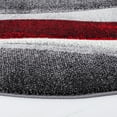 thumbnail image 3 of Safavieh Hollywood Dalton Abstract Area Rug, Gray/Red, 8' x 8' Round, 3 of 11