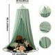 thumbnail image 2 of Dosel para cama infantil, dosel para mosquitera para bebé o niño, dosel de diseño decorativo de doble capa para dormitorio verde, 2 of 5