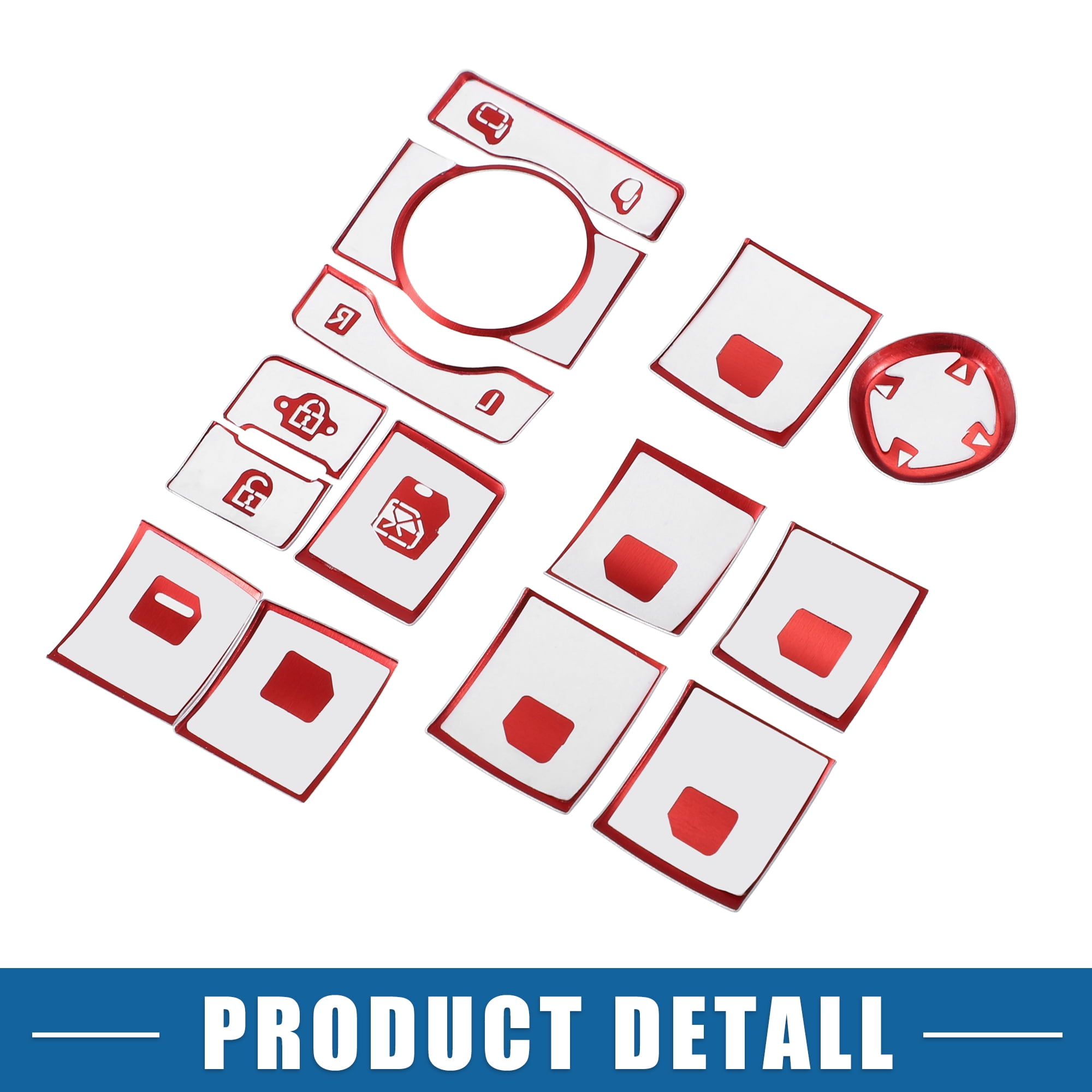 Unique Bargains Window Switch Button Cover for Toyota RAV4 2019-2022 Red