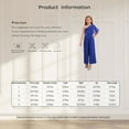 thumbnail image 7 of iixpin Girls Jumpsuit Summer Party One Shoulder Overalls One Piece Outfit Kids Long Pants Dressy Romper Royal Blue 10, 7 of 7