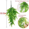 thumbnail image 5 of Ludlz 2pcs Artificial Plants Ferns Fake Vines Hanging Ivy Decor Plastic Greenery for Wall Indoor Outdoor Hanging Baskets Wedding Garland Decor, 5 of 7