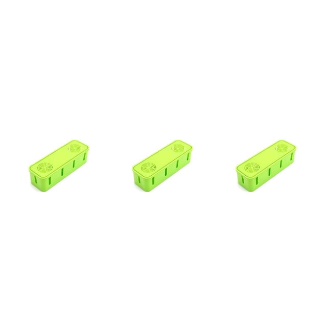 tamizeot Power Electric Cable Outlet Reusable Dustproof Solid Color Organizer Manager Green 3Set