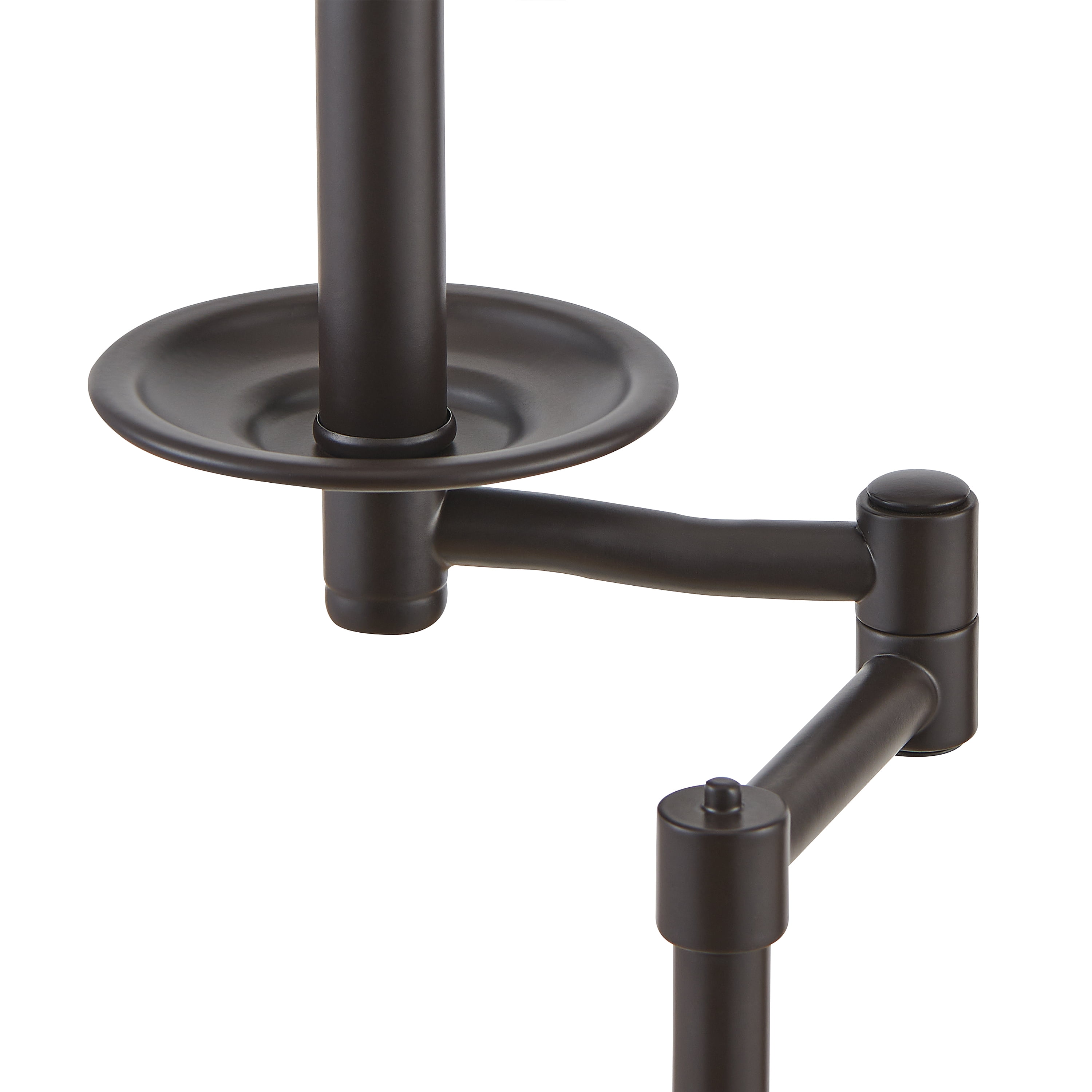 KAWOTI 64.5" Adjustable Floor Lamp with Swing Arm, 3-Way Dimmable Standing Floor Lamp for Living Room Bedroom（Bronze）