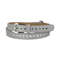 thumbnail image 1 of Cinturón de cuero PU Allegra K con ojal hebilla de metal gris talla grande, 1 of 4
