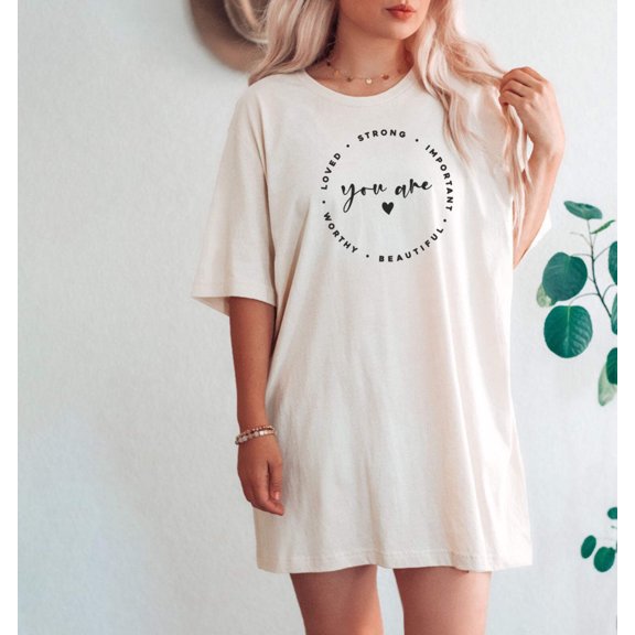 YOU ARE STRONG Graphic Short sleeve T-Shirt