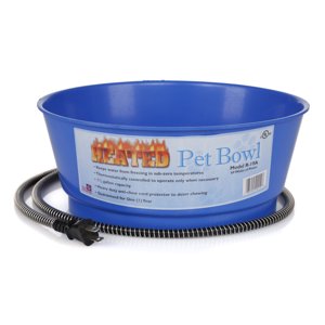 Farm Innovators Heated Water Bowl, 1.5 Gallon Blue