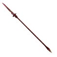 thumbnail image 1 of Mini modelo de lanza accesorio de figurilla exquisito 1/6 Spears Modelos Adornos Accesorios Accesorios Escenas Decoración de figuras Decoraciones rojas Inevent FN001518-03, 1 of 7