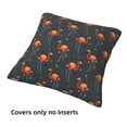 4 Pack Throw Pillow Covers Orange Bird Breathable Pillow Cases