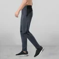 thumbnail image 4 of Pantalones Harem Pantalones de chándal finos de verano para hombre Pantalones deportivos a rayas para hombre Pantalones de chándal casuales de estilo coreano Pantalones planos cómodos, 4 of 5