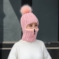 thumbnail image 2 of Conjunto de bufanda y gorro, gorro tejido de invierno, bufanda, gorro tejido, conjunto de bufanda, gorro térmico, calentador de cuello, materiales ecológicos, 2 of 8