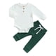 thumbnail image 1 of Ropa de rayas acanaladas para bebés, trajes para niños pequeños, Pelele de algodón suave de manga larga, pantalones, conjunto de 2 piezas, prendas de vestir para niños pequeños, Otoño, nuevo, 1 of 4