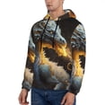 thumbnail image 3 of Sikiie Golden White Fire Dragon Men's Hoodie, Essentials Hoodie, Sweatshirt, Pullover Hooded Sweatshirt for Men-XX-Large, 3 of 7
