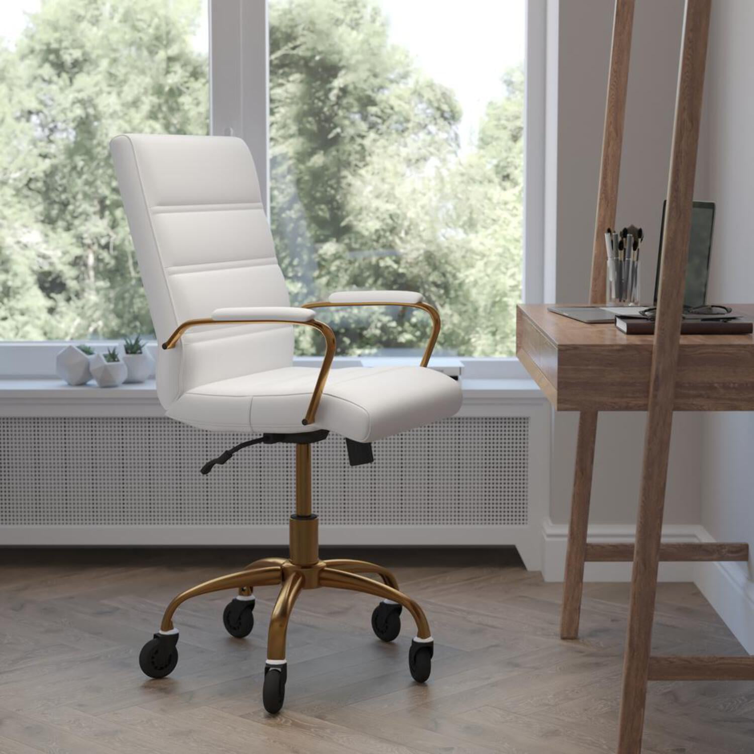 mid-back white executive swivel office product