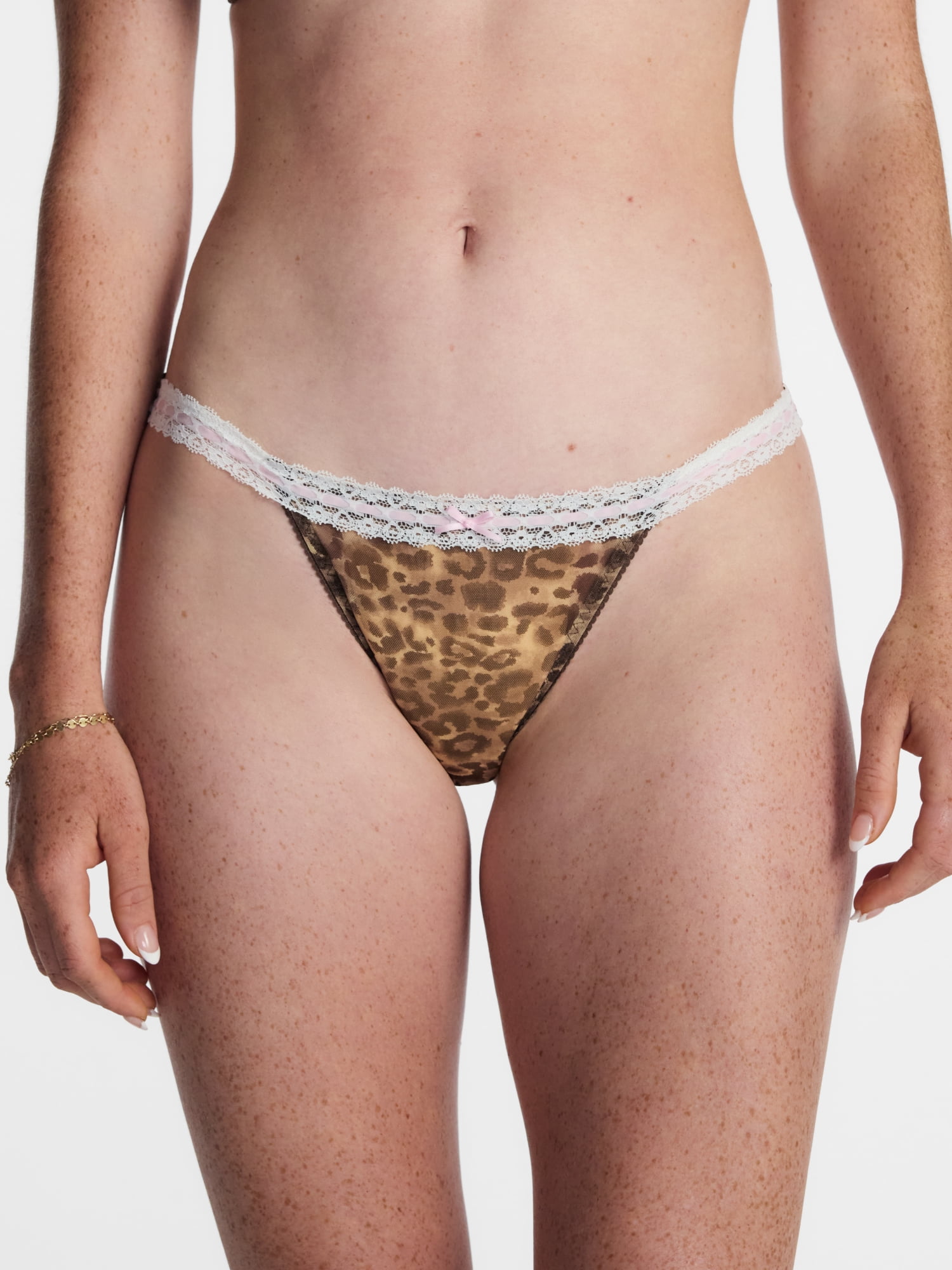 No Boundaries Beaded Lace Thong Panties, 3 Pack, Women's XS-XXXL