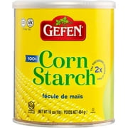Gefen Corn Starch, 100% Pure, 16oz Canister with Resealable Lid, Kosher, Great Flour Alternative, Twice the Thickening Power of Flour