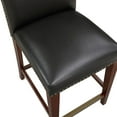 thumbnail image 2 of Comfort Pointe Bristol Stationary 24.5"H Faux Leather Counter Stool in Brown, 2 of 5