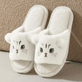 thumbnail image 6 of LHUnf Fuzzy Slippers For Women House Indoor Cozy Winter Slippers Indoor Shoes With Adorable Cat Print Design Bedroom Winter Shoes, 6 of 6