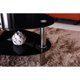 thumbnail image 4 of Hodedah Oval Glass 3-Tier Coffee Table, Black furniture living room coffee table My Lux Decor Round, 4 of 5
