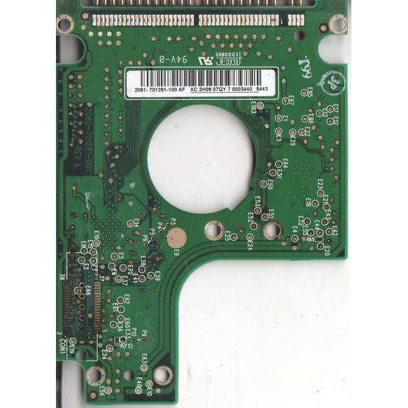 WD400UE-00HCT0, 2061-701281-100 AF, WD IDE 2.5 PCB