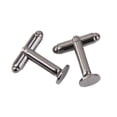 thumbnail image 6 of 8mm Flat Round Blank Settings Cufflinks Findings of 20, 6 of 7