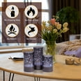 thumbnail image 5 of IMAGE 3PCS Acrylic Shell Pillar LED Battery Operated Candles With 13-Key Remote Timer for Home, Wedding & Party Decor, Grey, 5 of 9