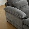 thumbnail image 6 of 110'' Oversized Chenille Fabric U- Shaped Sectional Sofa Couch,  Stylish 4-Sester Sofa with Backrest Pillows, Double Layer Cushion, Thicked Armrest, Sofa for Living Room, Apartment, Light Gray, 6 of 9
