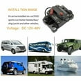 thumbnail image 4 of 150A Circuit Breaker with Manual Reset, Unbranded Waterproof 150 Amp Circuit Breaker 12V for Car Audio Boat ATV Marine RV Yacht, 12V - 48V DC, 4 of 8