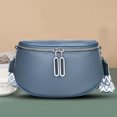 thumbnail image 4 of Bolso de pecho para mujer, Bolso de hombro de cuero genuino a la moda, monederos informales simples para mujer, 4 of 6