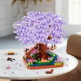 thumbnail image 4 of Gochildon Purple Cherry Blossom Tree House Bonsai Building Block Toy Set 2200PCS Micro Mini Blocks Tree House For Kids Gifts, 4 of 6