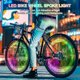 thumbnail image 5 of 4pcs Bicycle Wheel Lightscolorful + Blue, Bike Led Wheel Lights With 3 Flashing Modes, Waterproof Led Lamp Neon Tire Spoke Light Wheel Spokes Cycling, 5 of 5