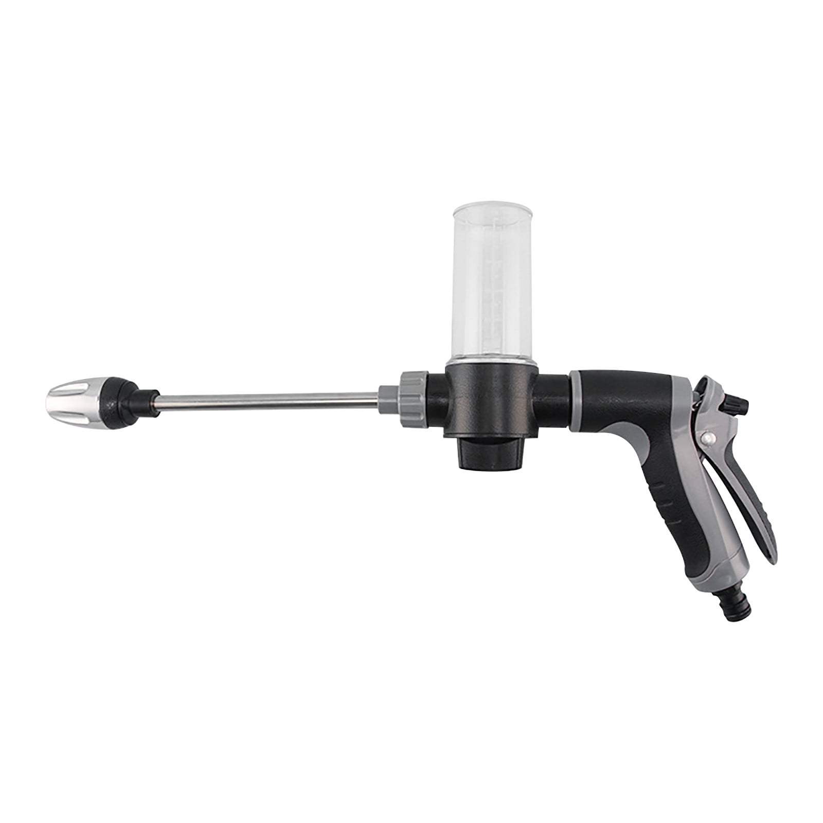 Bfogop High Pressure Power Washer Wand, Watering Sprayer Cleaning Tool, with 3 Hydro Jet Water Hose Nozzle and 1 Foam Cannon, Wand Lance for Gutter Patio Car Pet Window
