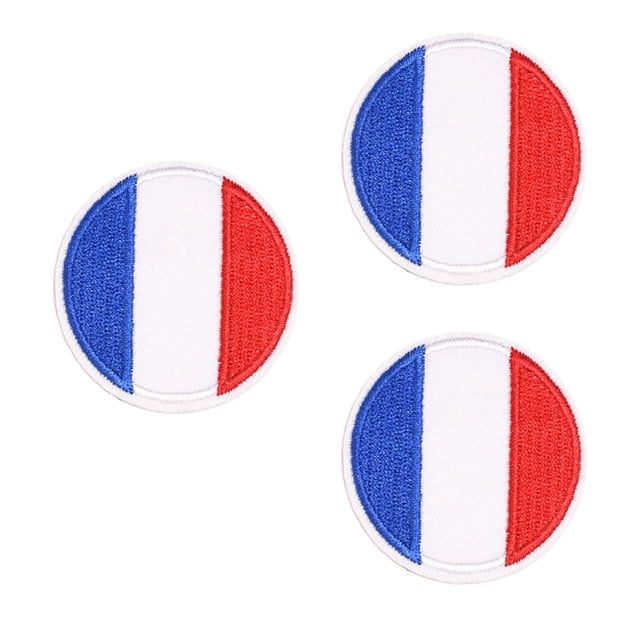 12pcs Round Flag Clothes Repairing Patches Flag Clothes Patches Accessory Creative Embroidery Applique