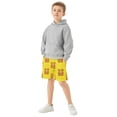 thumbnail image 6 of Bear Tile Yellow Pattern Athletic Shorts Breathable with Comfort Fit Drawstring Casual Sweatshorts Small, 6 of 9