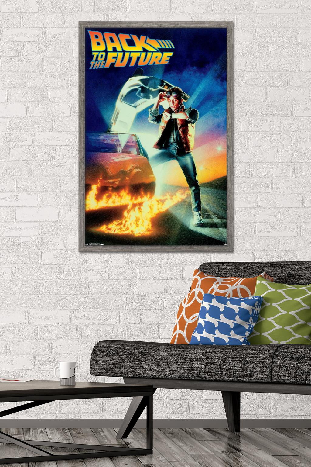 Back to the Future - One Sheet Wall Poster, 22.375" x 34", Framed
