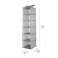 thumbnail image 3 of Simplify 6 Shelf Closet Organizer in Heather Gray, 3 of 7