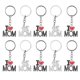 thumbnail image 5 of Llavero Juego De 10 Llaveros De aleación Con Forma De Corazón Con Colgante De Metal De Diseño Familiar Para Llaves Y Decoración De Bolsos, Paquete Múltiple De Llaveros Para, 5 of 7