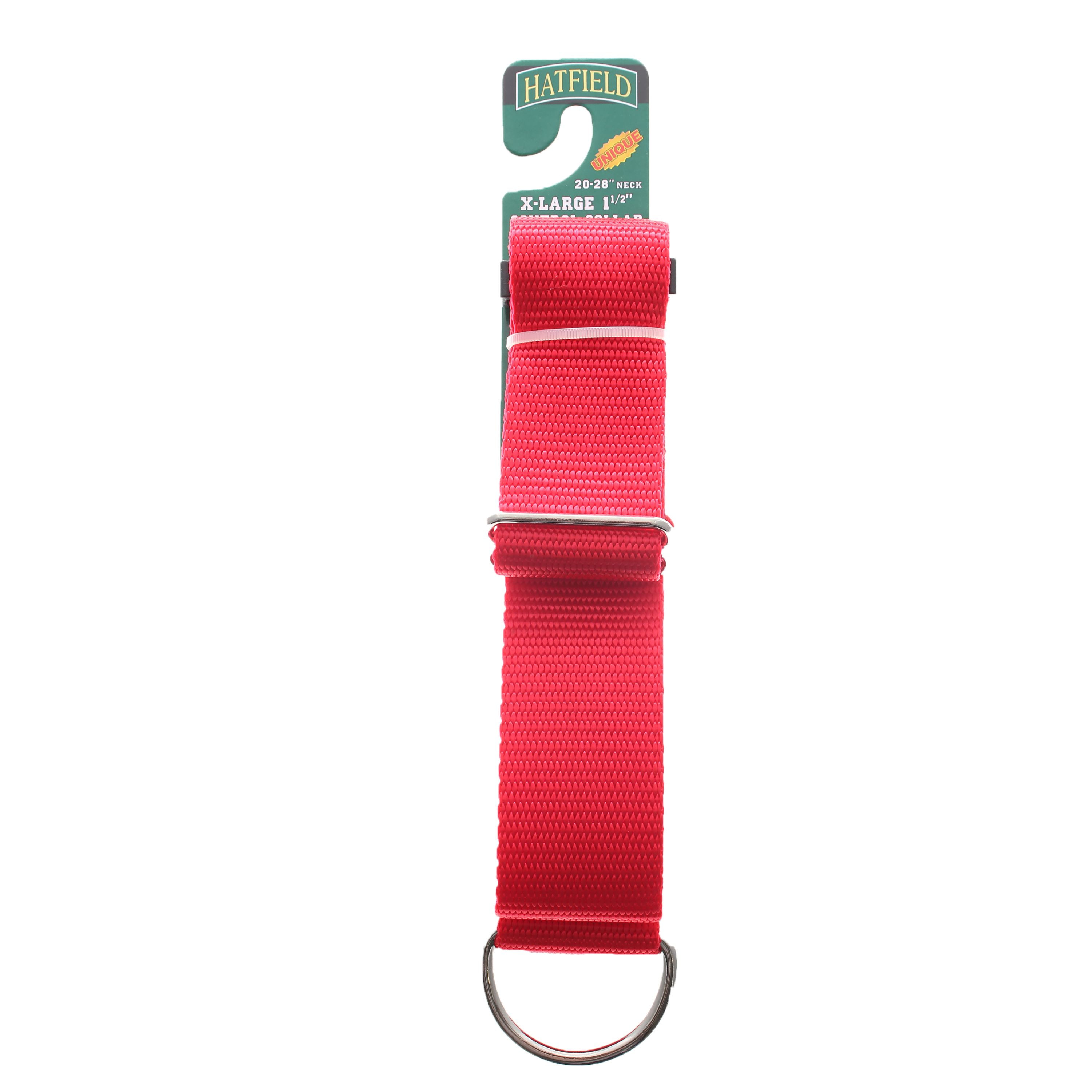 Hatfield Metal, Nylon & Mesh Safety Dog Collar, Red, XL