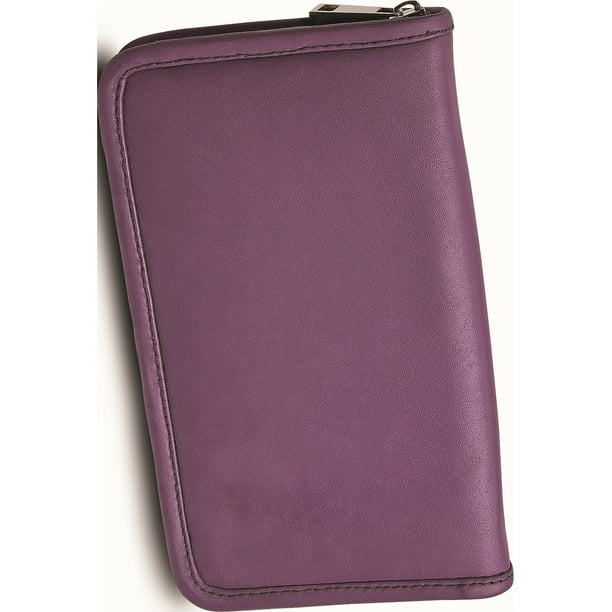 Jewelry by Sweet Pea Purple Leather Zip Around Jewelry Wallet (9x1mm