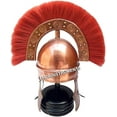 thumbnail image 2 of THOR INSTRUMENTS Medieval HBO Armor Roman Helmet W/Red Plume Halloween Ancient Replica Rustic Vintage Home Decor Gifts, 2 of 3