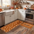 thumbnail image 5 of Sm:)e Pumpkins Hello Fall Kitchen Mats 2 Set 17 x 29 and 17 x 47 Inch, Orange, 5 of 6