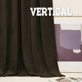 thumbnail image 5 of Dark Brown Velvet Curtains 72 inches, Back Tab Soft Fabric Room Darkening Thermal Insulated Luxurious Home Decor Curtains for Living Room Bedroom, W 52" x L 72", 2 Panels Set, 5 of 6