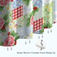 thumbnail image 6 of Pioneer Flower Floral Print Pattern Shower Curtain 84"x72", Bathroom Decorative Shower Curtain Set with 12 Hooks, Waterproof Washable, 6 of 6